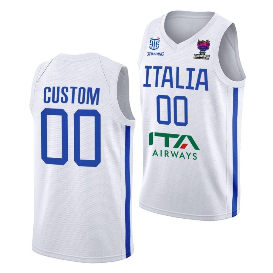 custom italy eurobasket 2022 white away jersey scaled