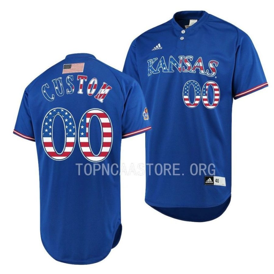 custom kansas jayhawks independence day menauthentic baseball jersey scaled