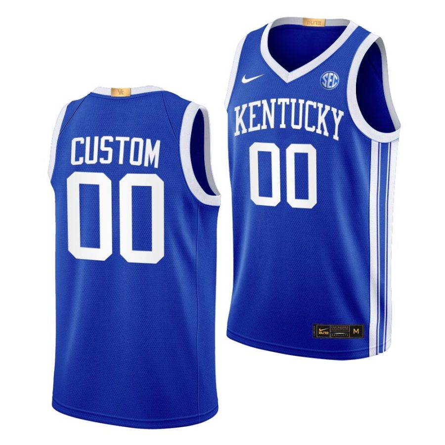 custom kentucky wildcats 2022 23away basketballblue jersey scaled