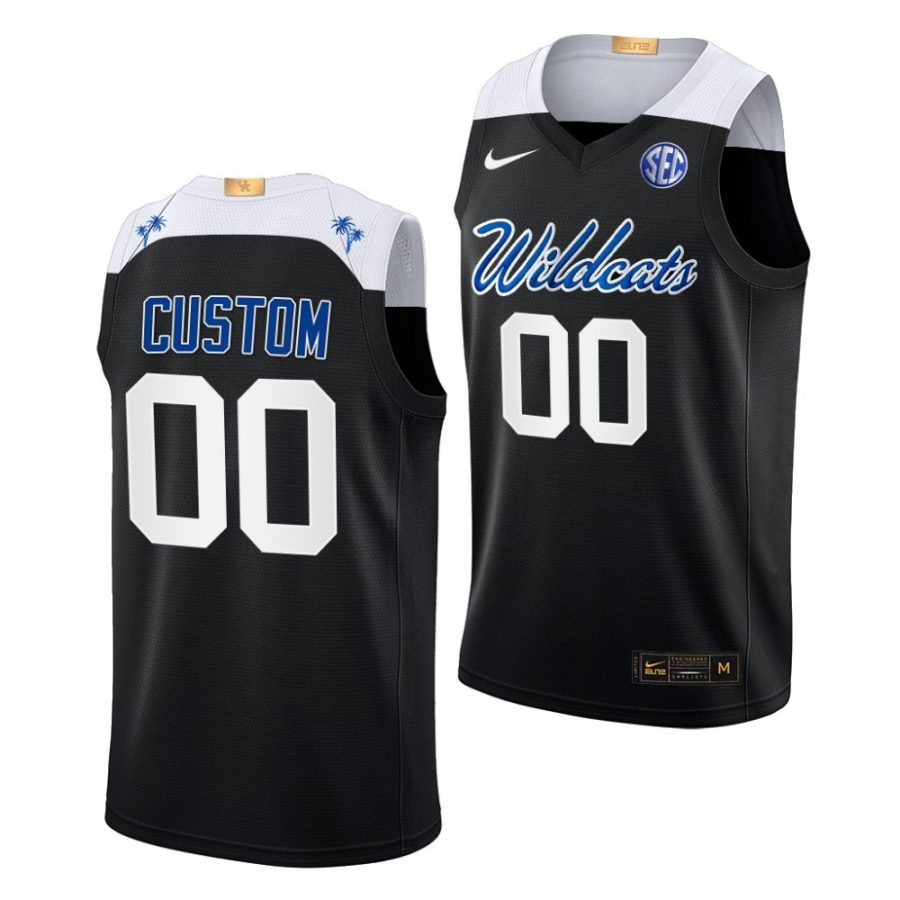 custom kentucky wildcats 2022 23college basketball eliteblack jersey scaled