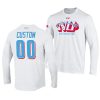 custom long sleeve chicago's own white t shirts scaled
