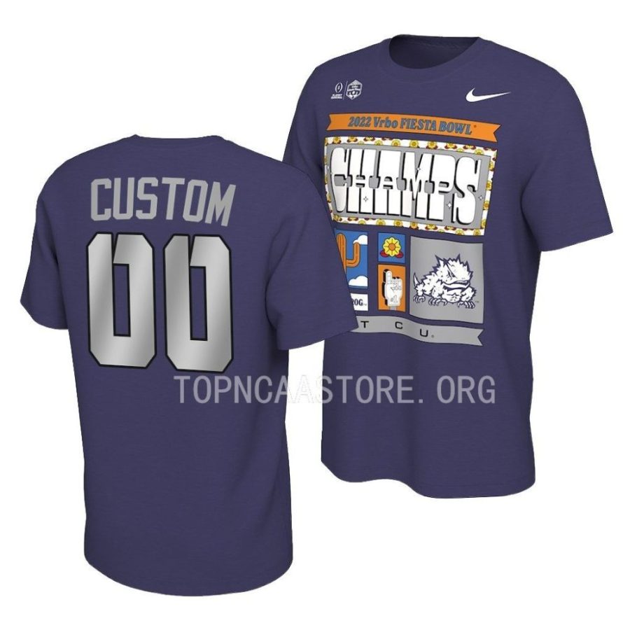 custom purple 2022 fiesta bowl champions locker room t shirt scaled