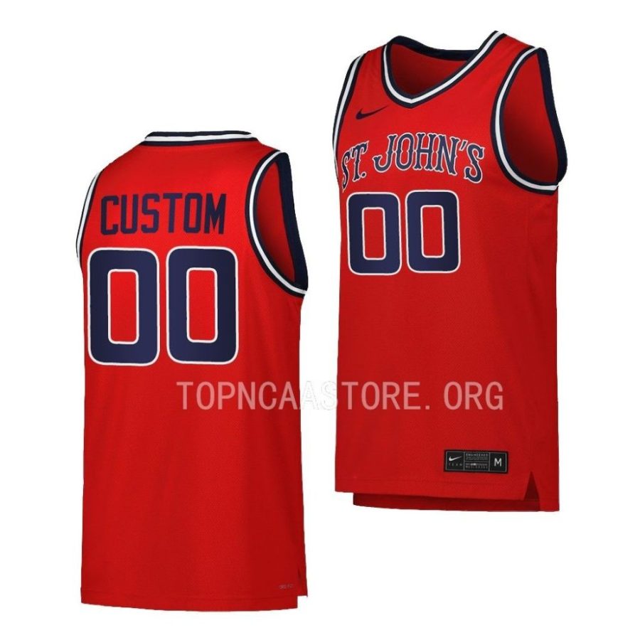 custom red replica basketball st. john's red storm jersey scaled