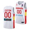 custom spain 2022 fiba eurobasket final white home jersey scaled