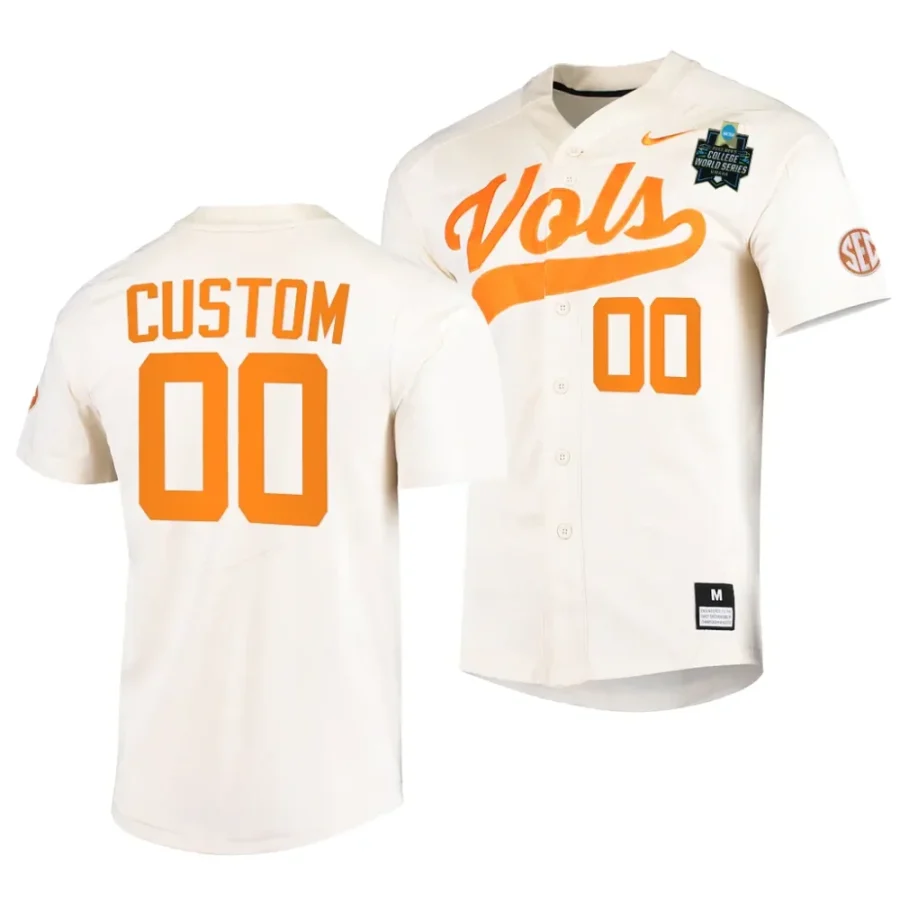 custom tennessee volunteers natural2023 ncaa baseball college world series menomaha 8 jersey scaled