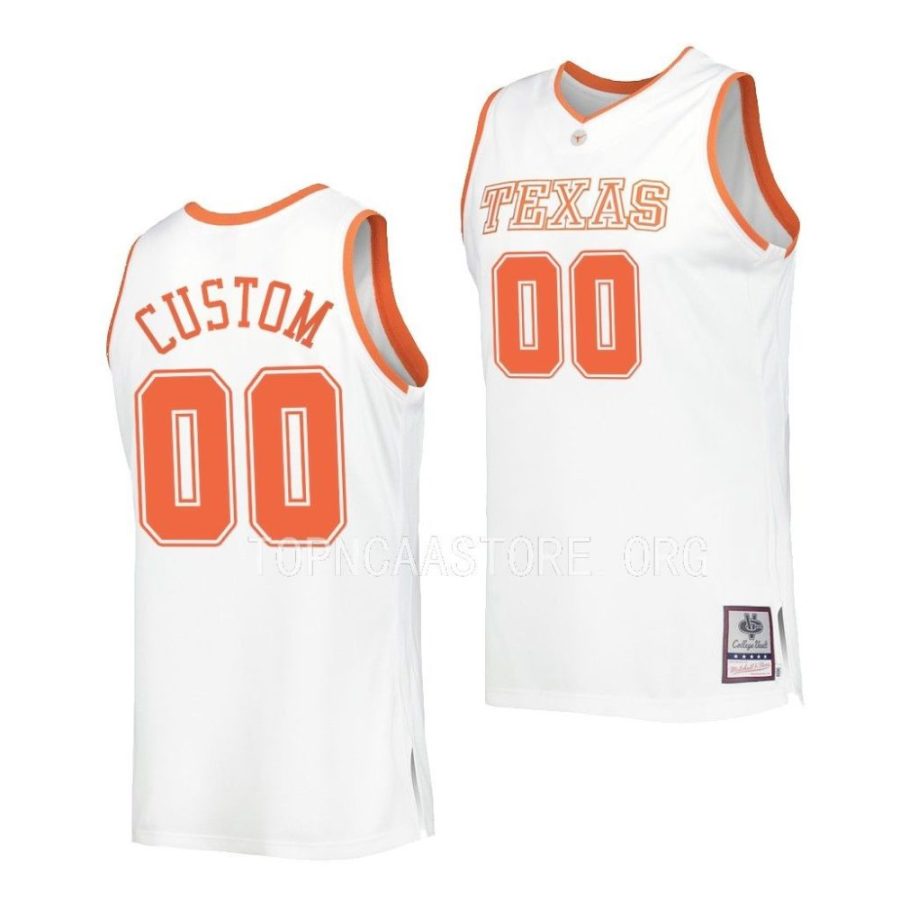 custom texas longhorns college basketball throwback jersey scaled