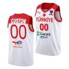 custom turkey fiba eurobasket 2022 white home jersey scaled