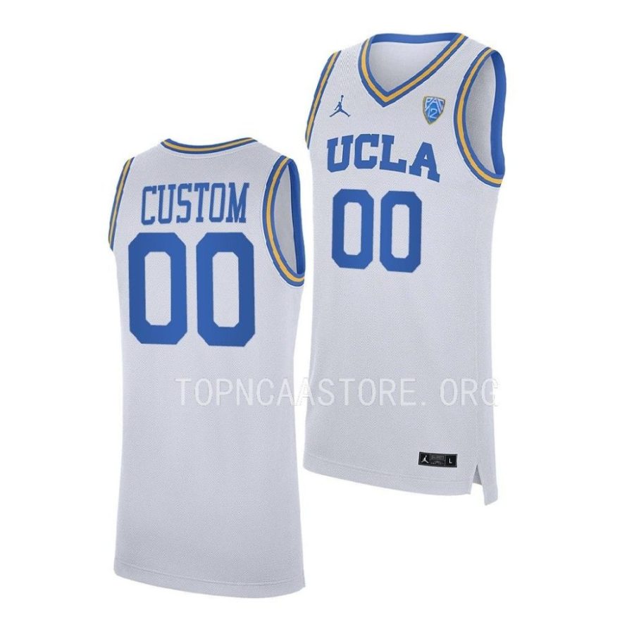 custom ucla bruins ncaa basketball replicawhite jersey scaled