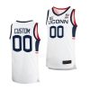 custom uconn huskies 2022 23home basketball replicawhite jersey scaled