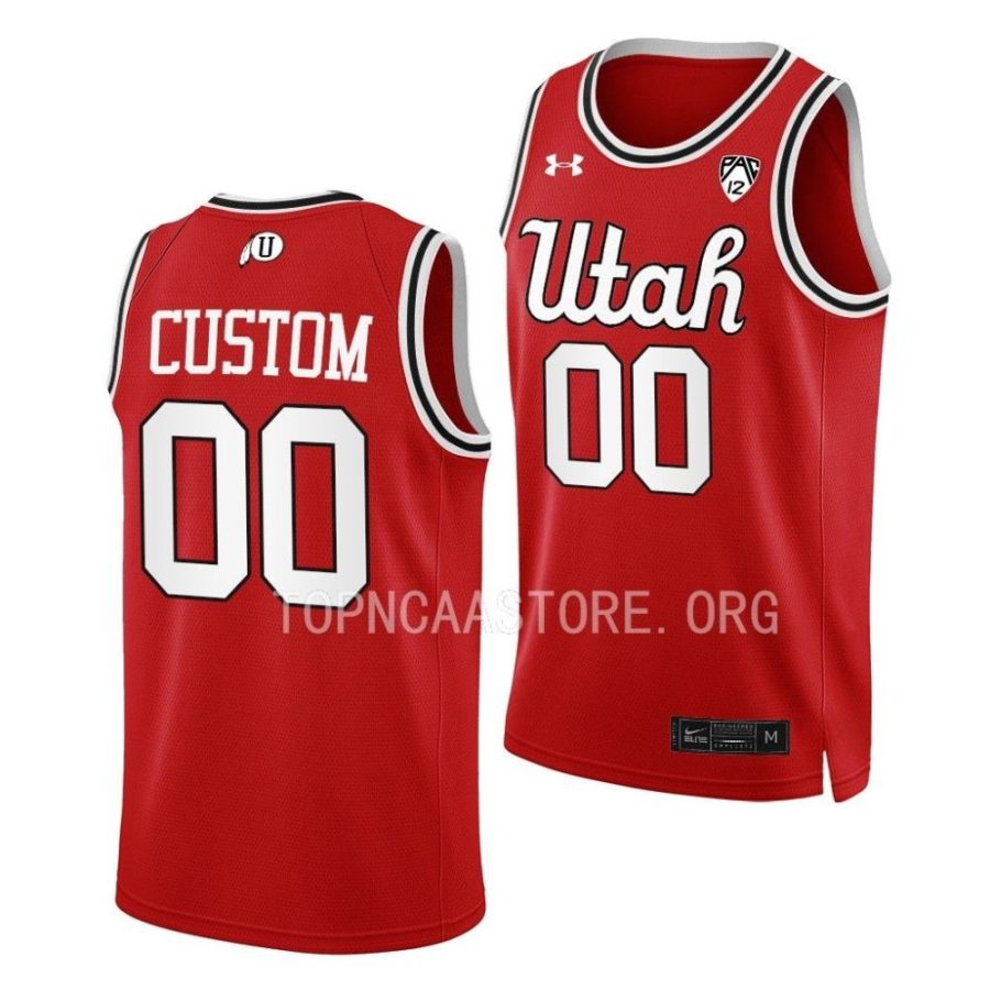 custom utah utes throwback 2022 23 college basketball jersey scaled