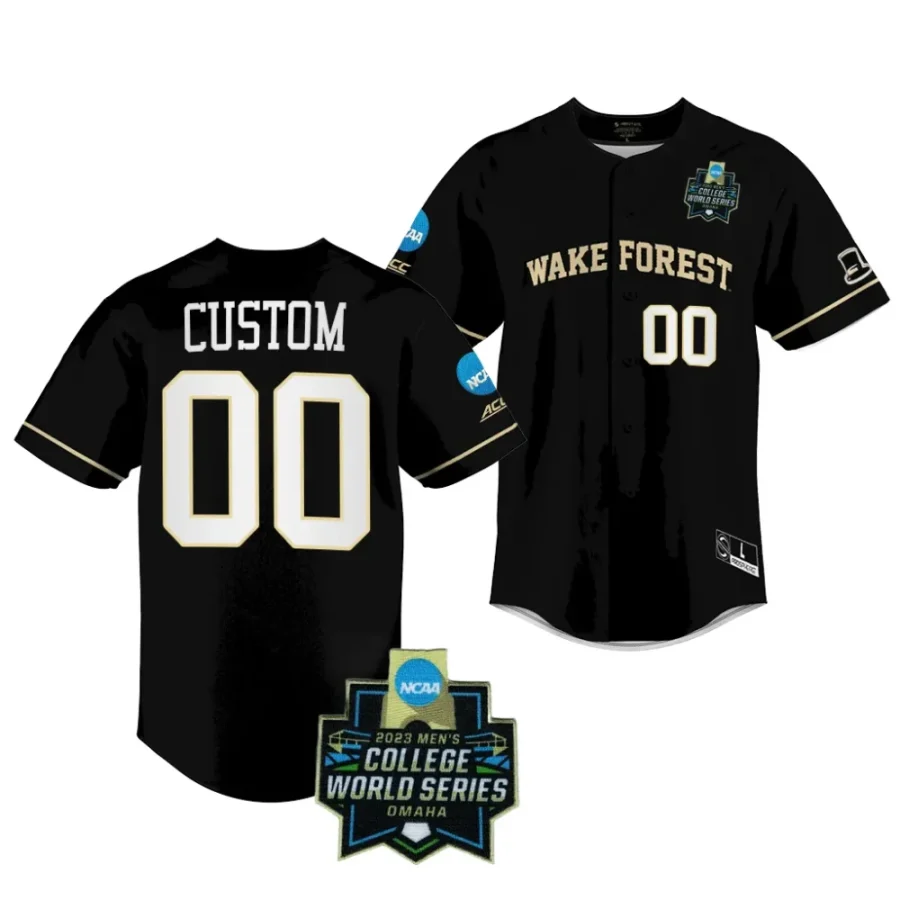 custom wake forest demon deacons 2023 college world series menncaa baseball jersey 0 scaled