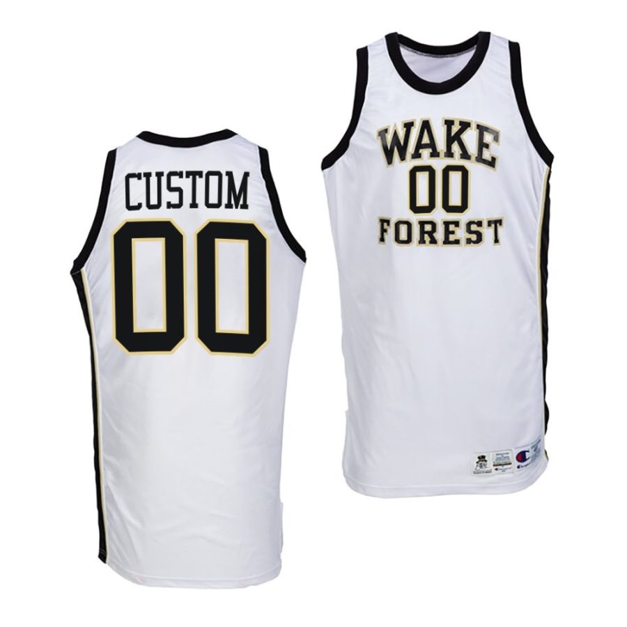 custom wake forest demon deacons college basketball throwback jersey scaled