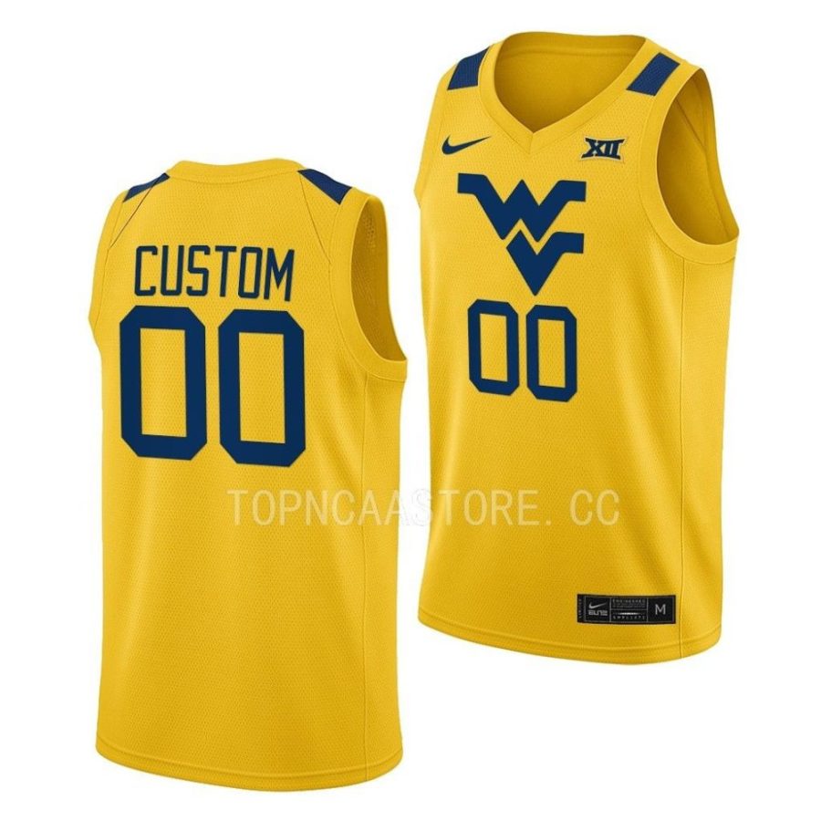 custom west virginia mountaineers alternate basketball 2022 23 jersey scaled