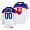 custom white 2022 iihf world championship slovakia home jersey scaled