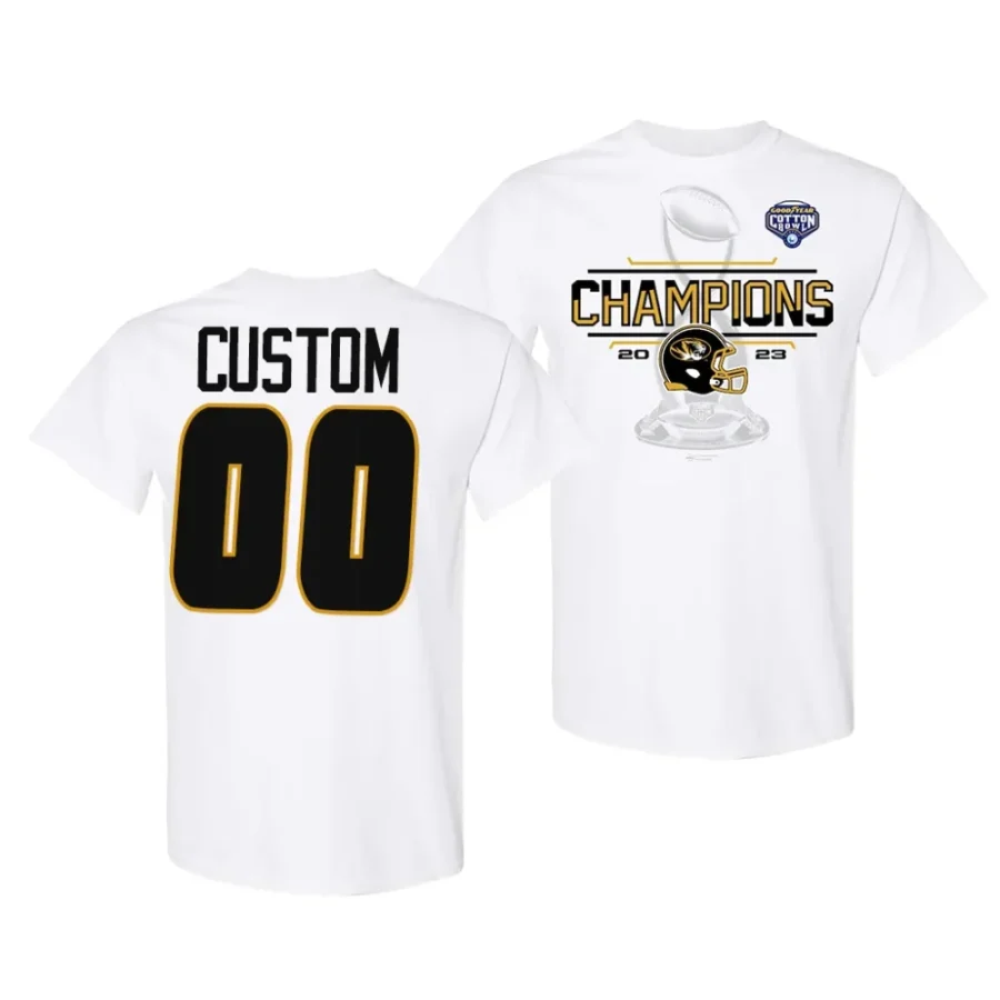custom white 2023 cotton bowl champions locker room t shirt scaled