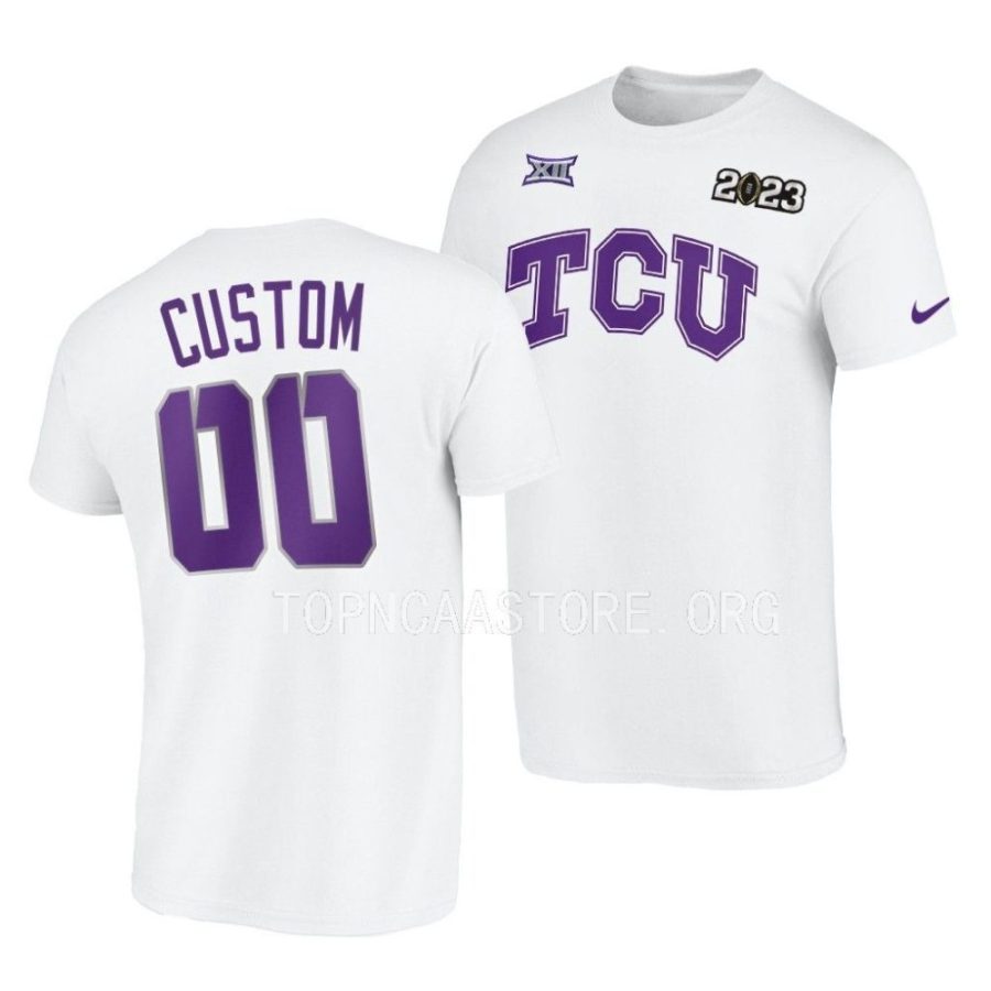 custom white 2023 national championship cfbplayoff t shirt scaled