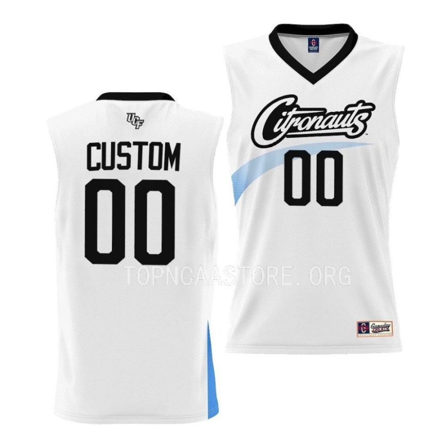 custom white 2023 space game ucf knightsbasketball jersey scaled