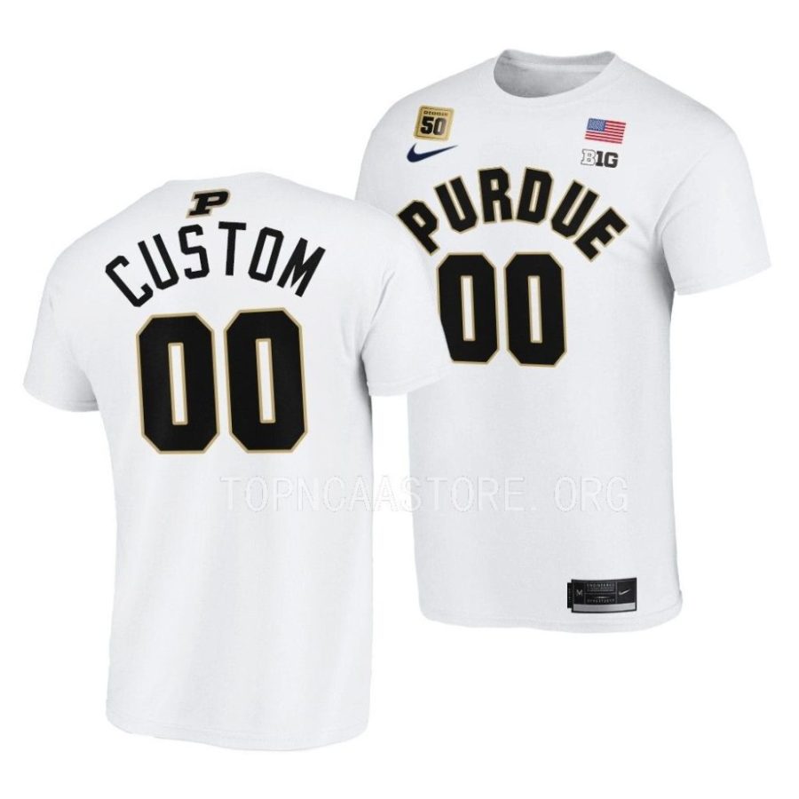 custom white swanigan 50 patch basketball t shirts scaled