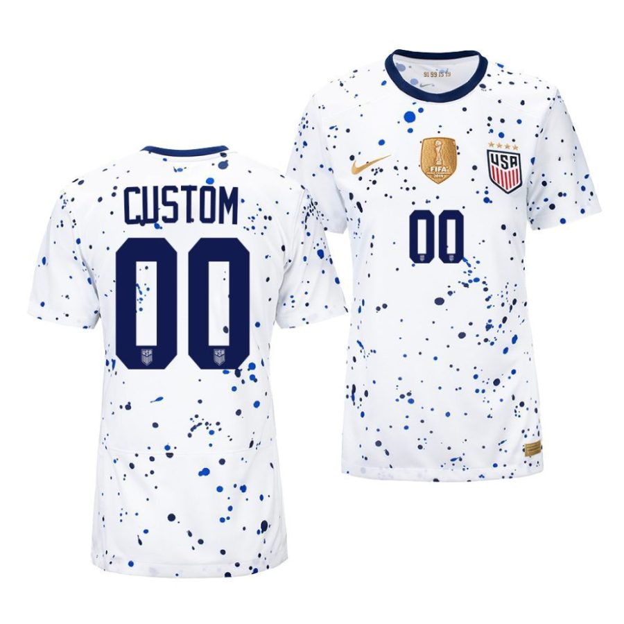 custom white uswnt2023 home stadium women jersey scaled