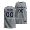 custom xavier musketeers college basketball gray jersey scaled