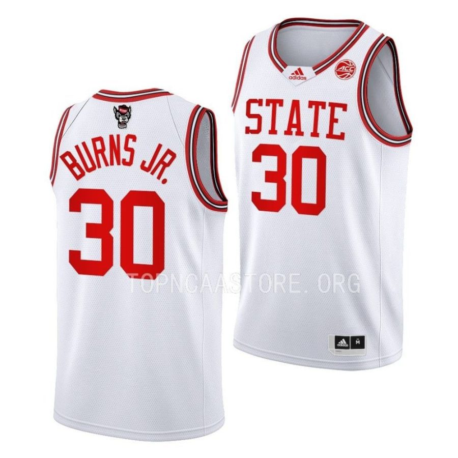 d.j. burns jr. white 1983 throwback nc state wolfpack40th anniversary jersey scaled