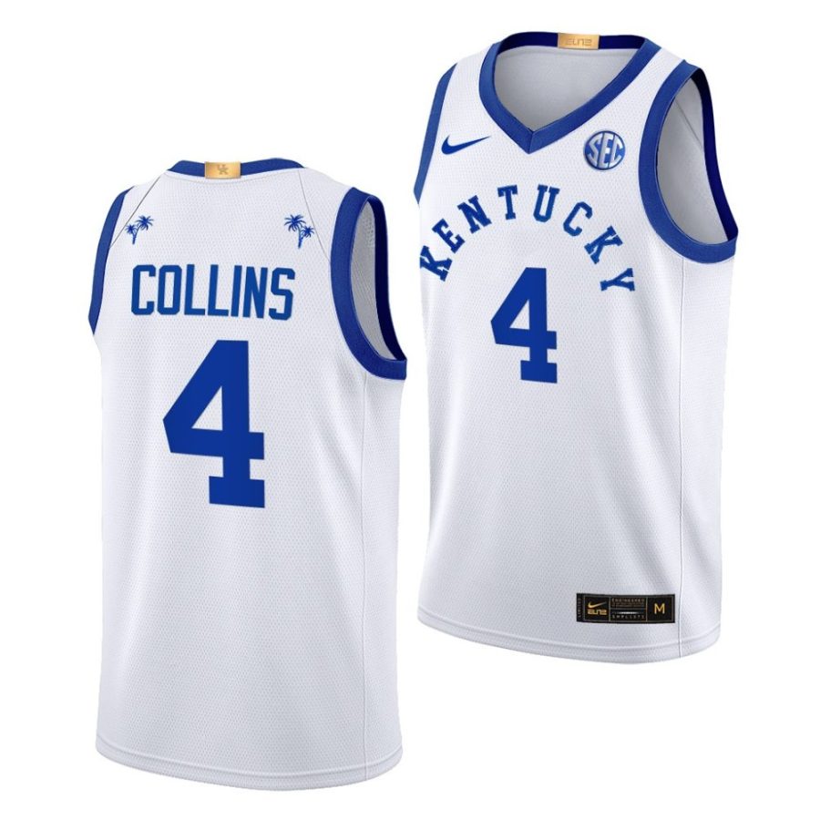 daimion collins white 2022 big blue bahamas kentucky wildcatsbasketball jersey scaled