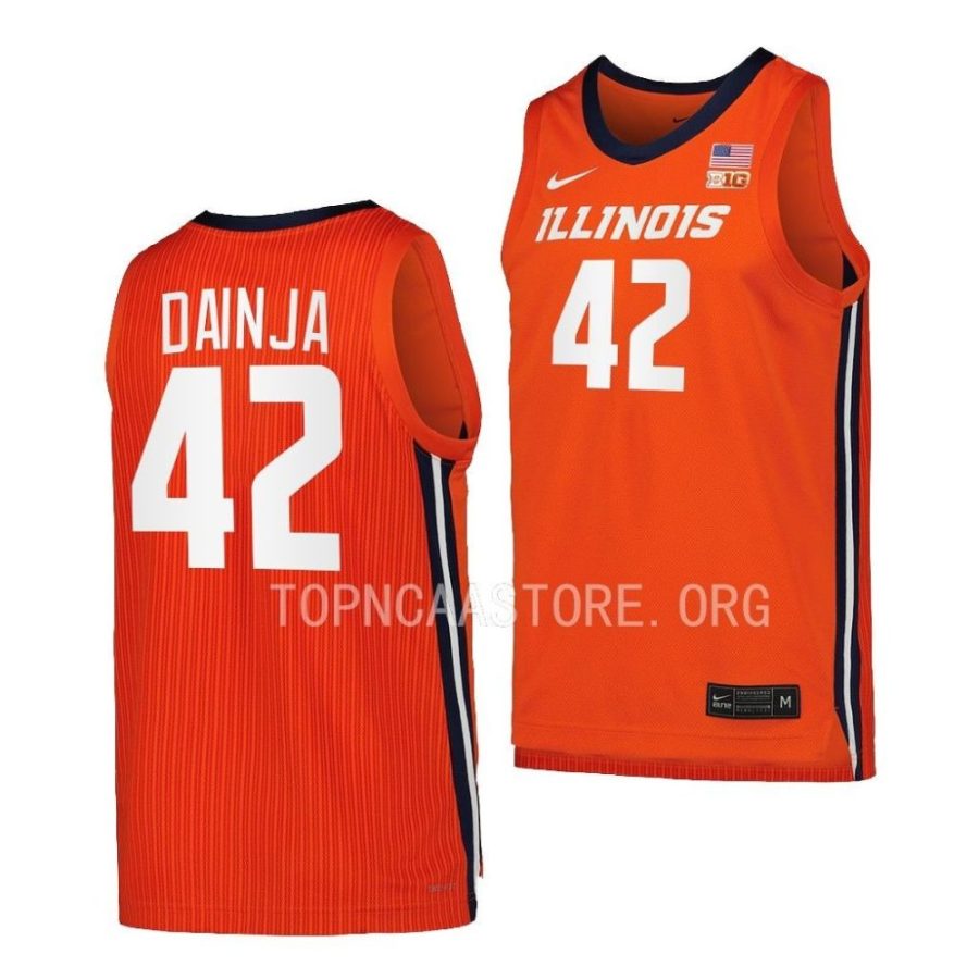 dain dainja illinois fighting illini replica basketball orange jersey scaled