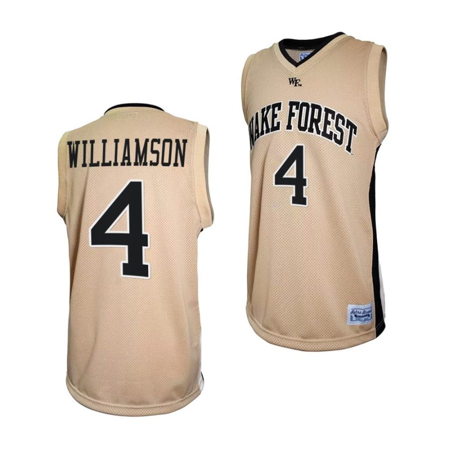 daivien williamson gold retro basketball jersey scaled