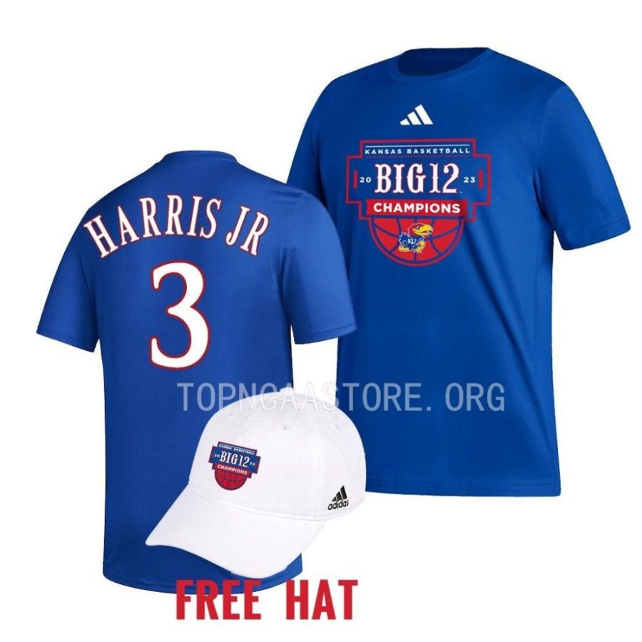 dajuan harris jr. free hat 2023 big 12 champions royal t shirts scaled