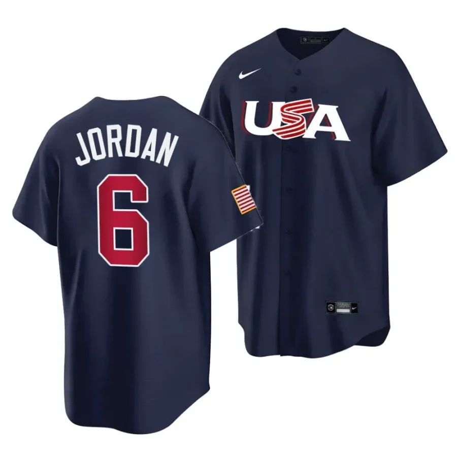 dakota jordan usa baseball navy2023 collegiate national team menstripes jersey scaled