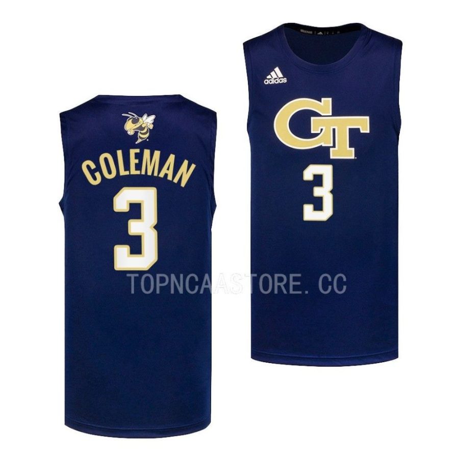 dallan coleman georgia tech yellow jackets swingman basketball 2022 23 jersey scaled