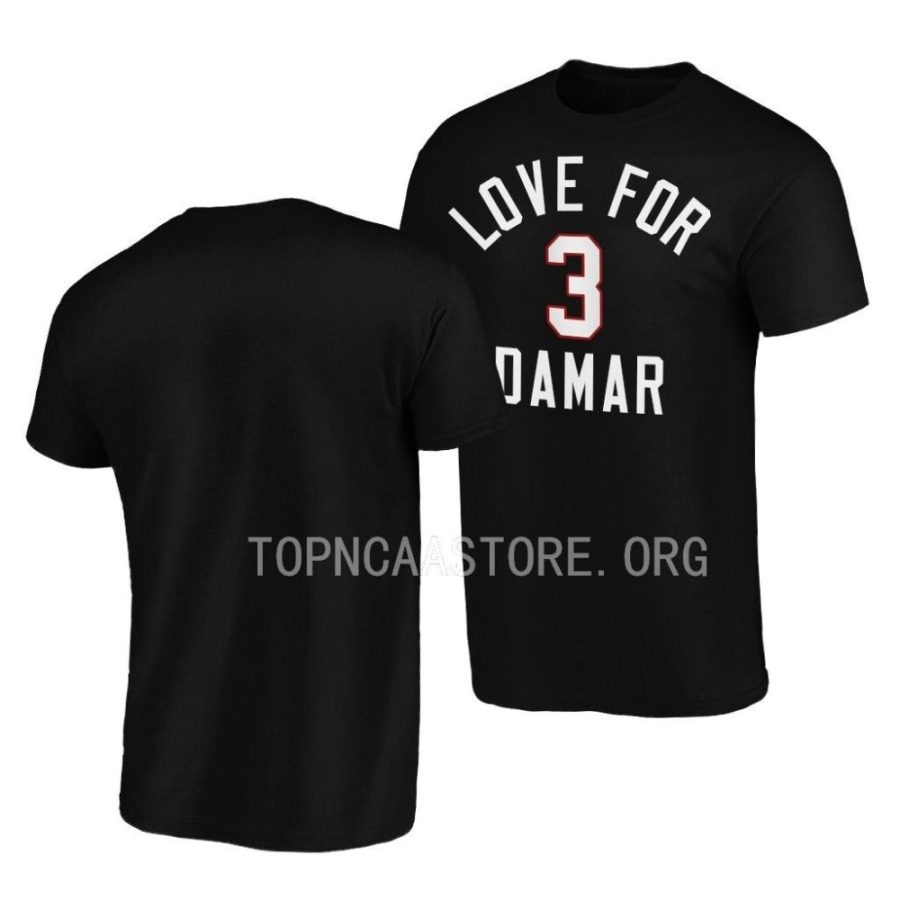 damar hamlin love for damar black t shirts scaled