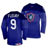 damien fleury away 2022 iihf world championship navy jersey scaled