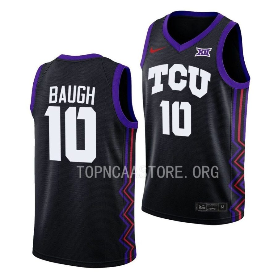 damion baugh tcu horned frogs 2022 23college basketball black jersey scaled