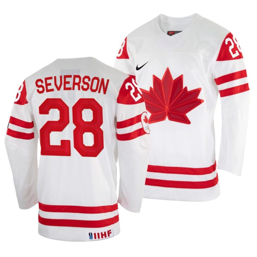 damon severson home 2022 iihf world championship white jersey scaled