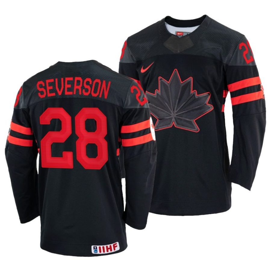 damon severson replica 2022 iihf world championship black jersey scaled