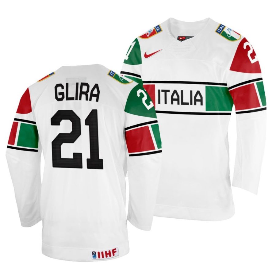 daniel glira white 2022 iihf world championship italy home jersey scaled