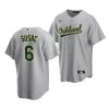 daniel susac athletics road 2022 mlb draft replica gray jersey scaled