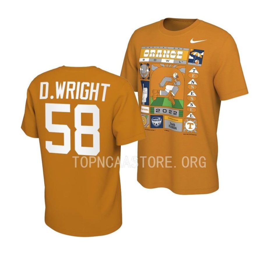 darnell wright illustrated 2022 orange bowl orange shirt scaled