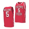 darrion williams red replica basketball jersey scaled