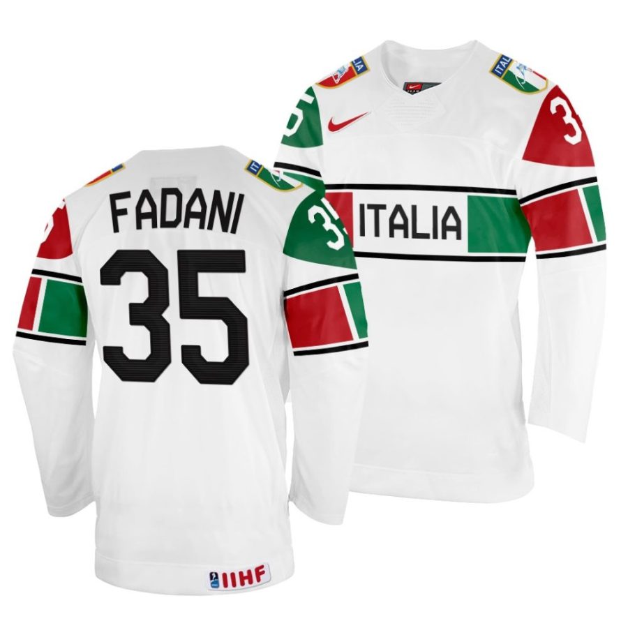 davide fadani white 2022 iihf world championship italy home jersey scaled