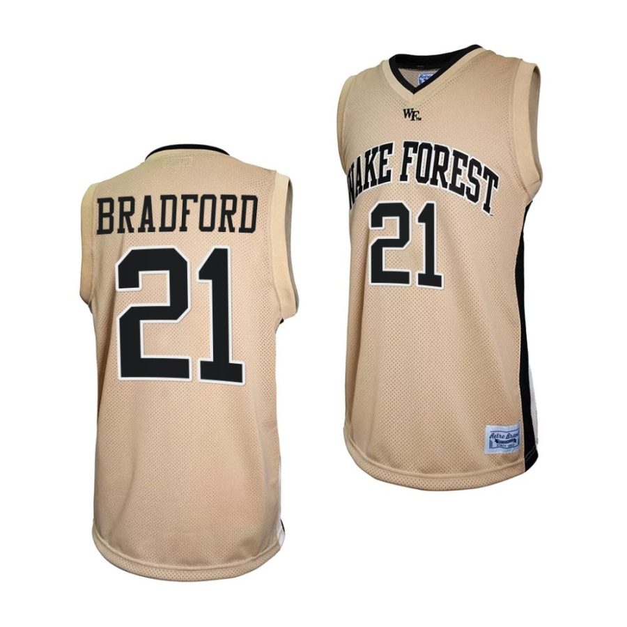 davion bradford gold retro basketball jersey scaled