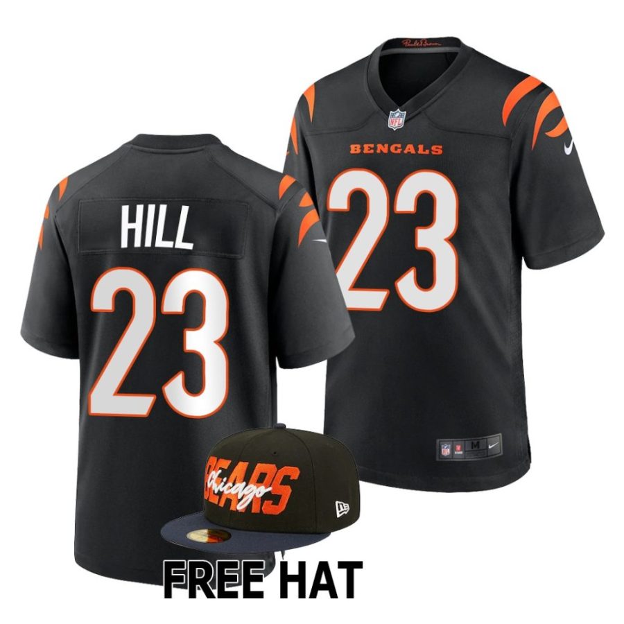 daxton hill cincinnati bengals 2022 nfl draft game men black jersey scaled