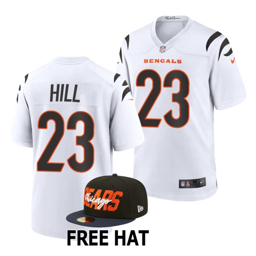 daxton hill cincinnati bengals 2022 nfl draft game men white jersey scaled