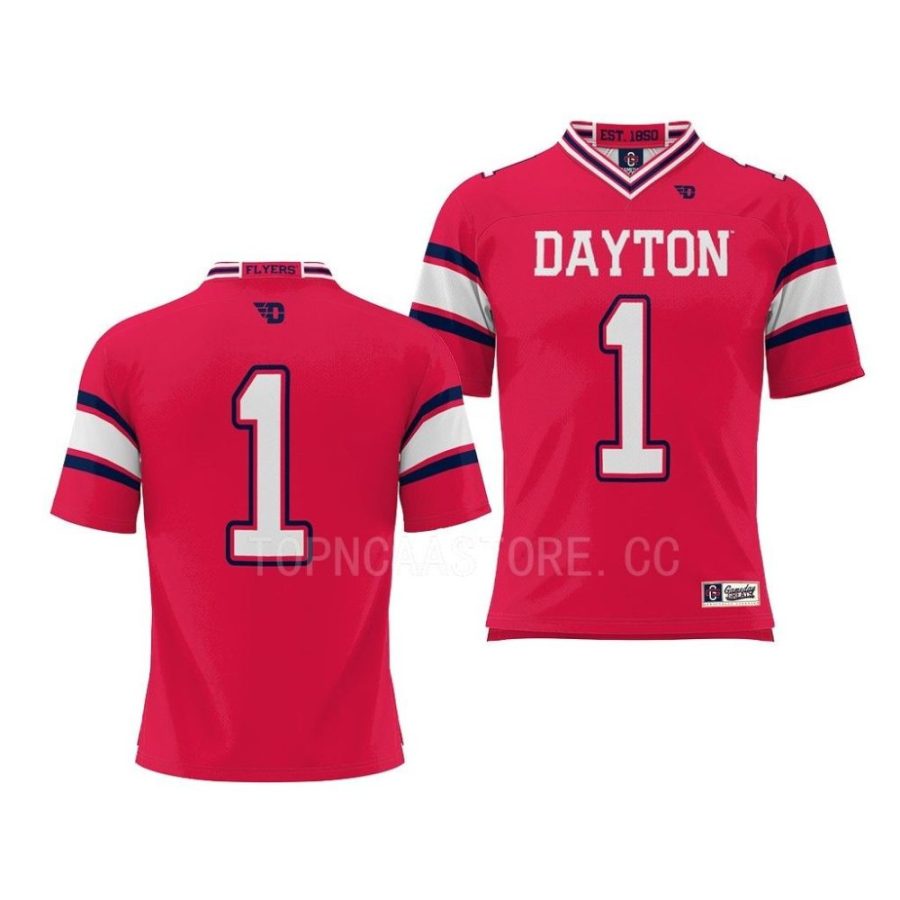 dayton flyers red endzone football prosphere jersey scaled