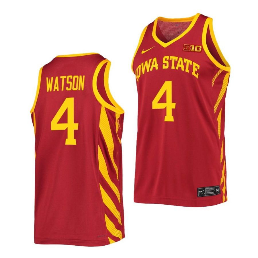 demarion watson iowa state cyclones 2022 23college basketball replicacardinal jersey scaled