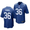 deonte banks new york giants 2023 nfl draft game men royal jersey scaled