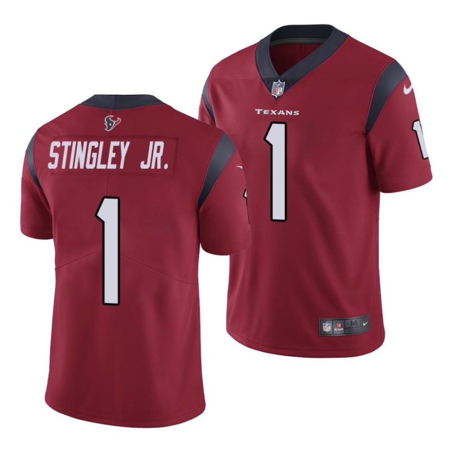 derek stingley jr. houston texans 2022 nfl draft limited men red jersey scaled