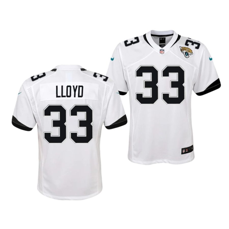 devin lloyd jacksonville jaguars 2022 nfl draft game youth white jersey scaled