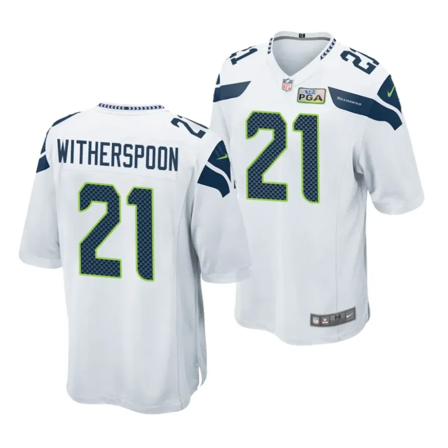 devon witherspoon white 2023 nfl draft alternate jersey scaled